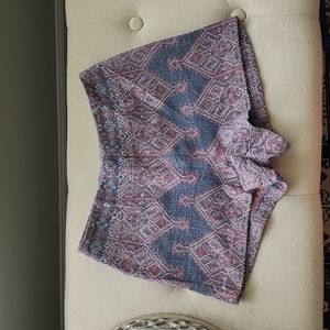 Ecote embroidered shorts